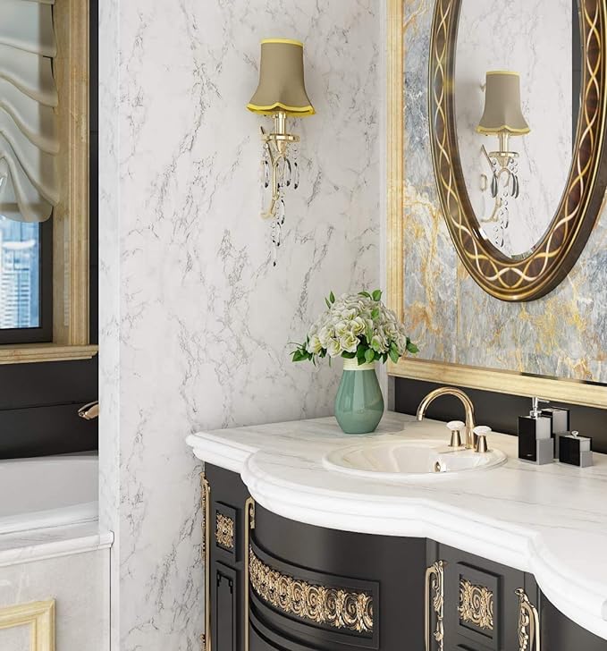 Marble Sticker Roll (Decorate walls, kitchen, furniture, floors)