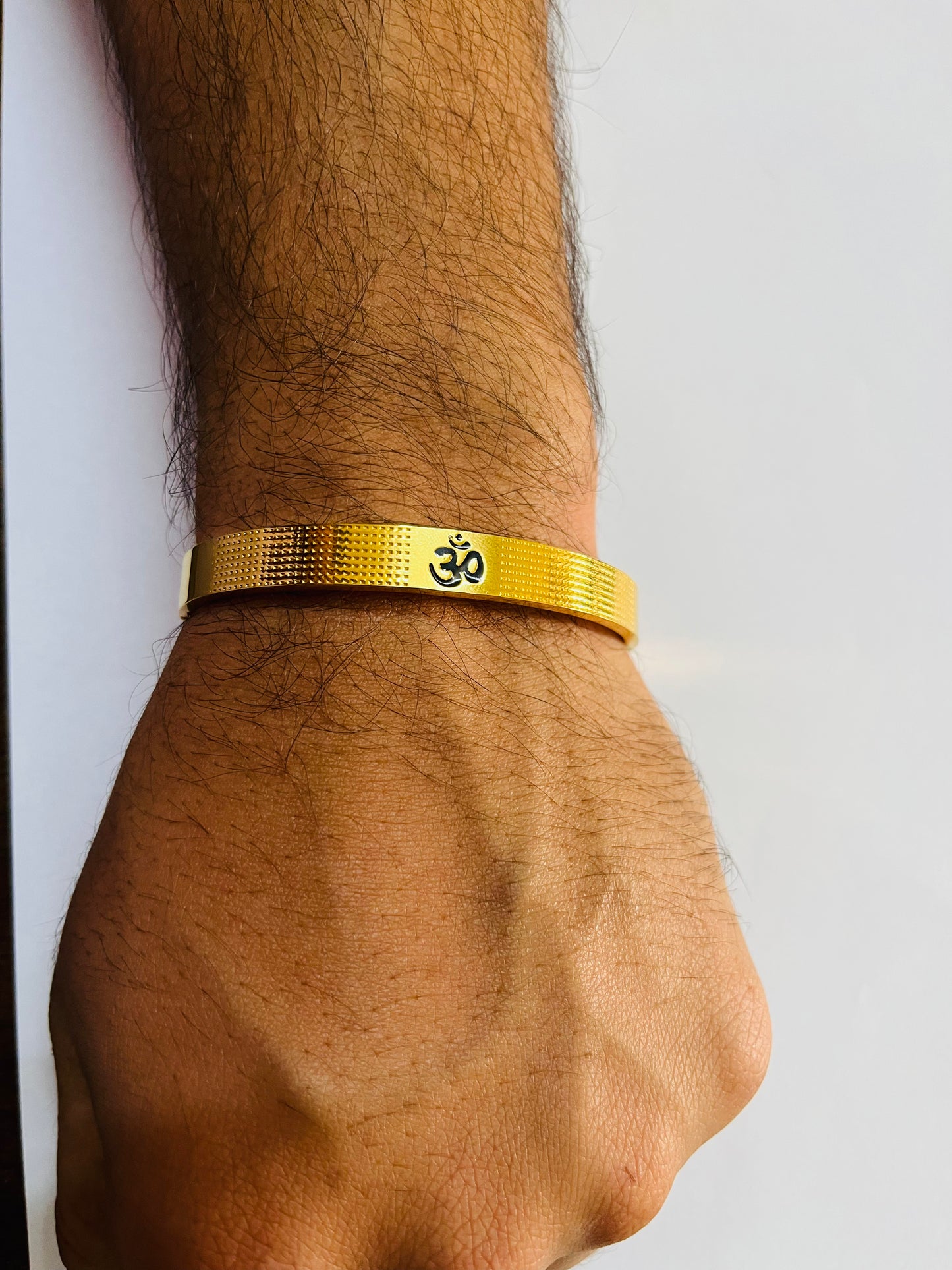 Om Full Gold -Plated Bracelet For Men& Women