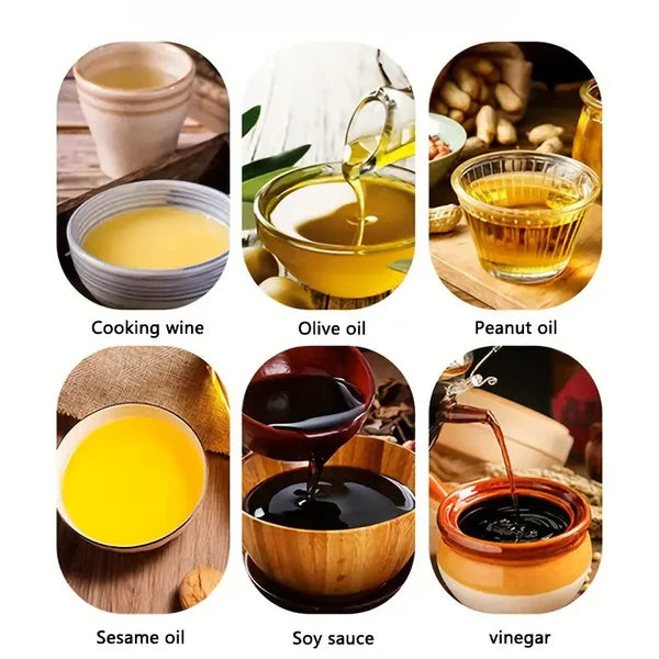 2 in 1 Oil/vinegar Sprayer and Dispenser Glass Jug