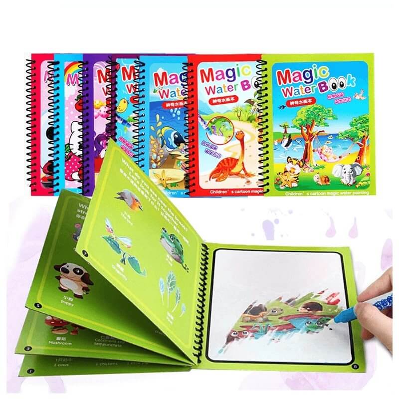 Reusable Magic Water Quick Dry Book- (Pack Of 4 Books)