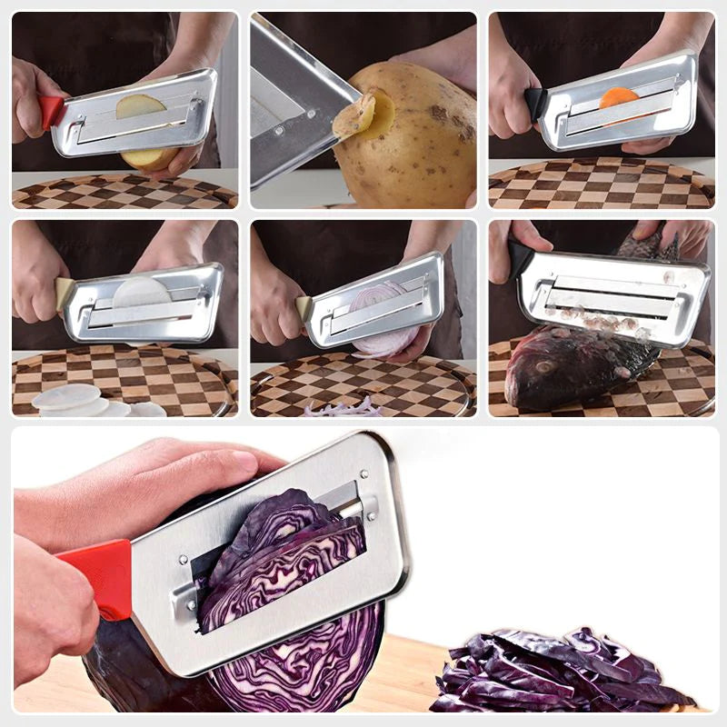 Stainless Steel Vegetable Shredder+Peeler+Slicer