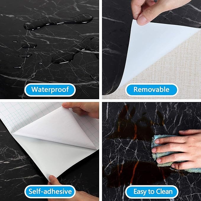 Decorative Marble Sticker Roll (Decorate walls, kitchen, furniture, floors)