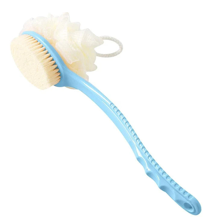 (Buy 1 Get 1 Free) 2 IN 1 Bath Body Bath Brush with Soft Loofah and Bristles