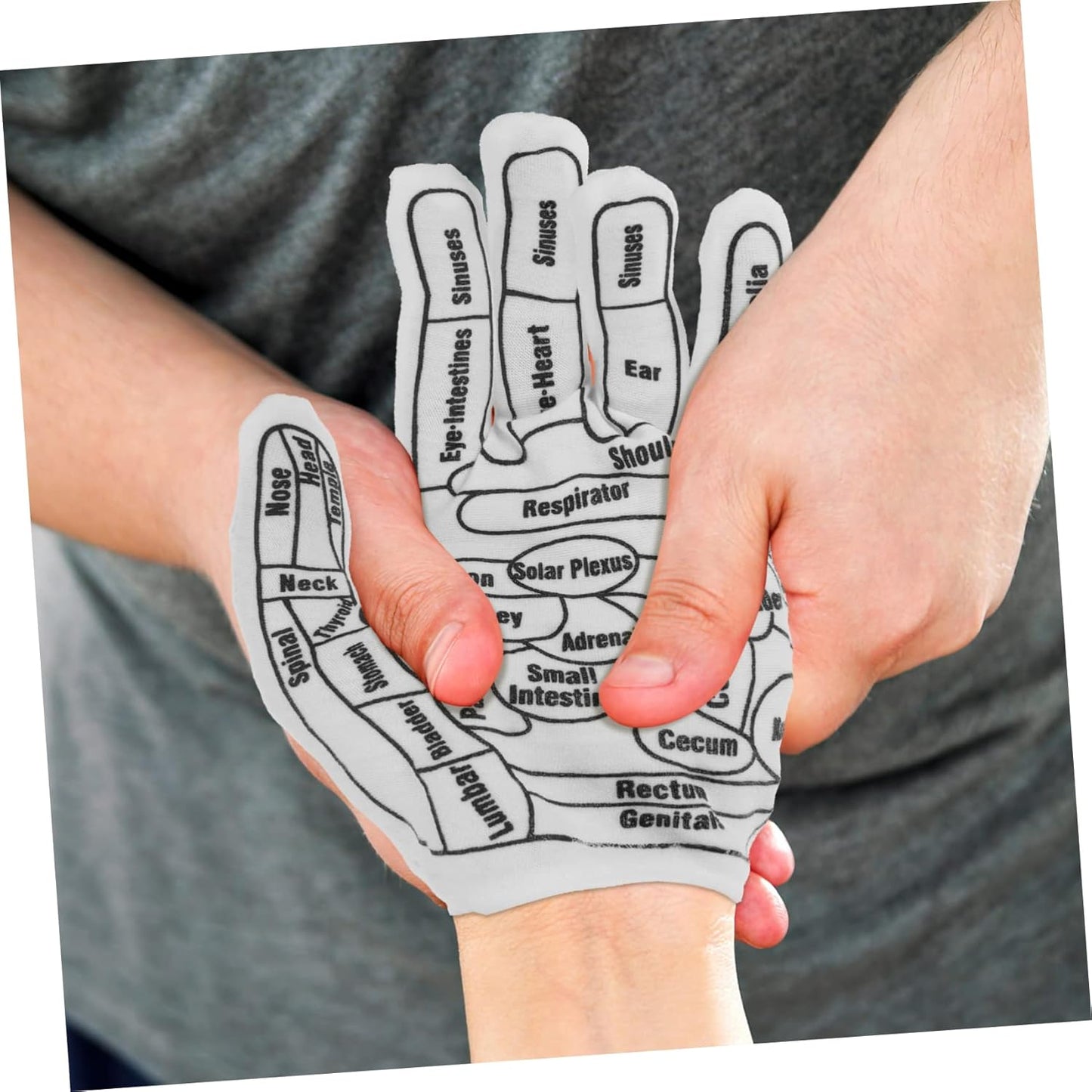 Acupressure Massage Gloves- Reflexology Therapy With Marking and tool