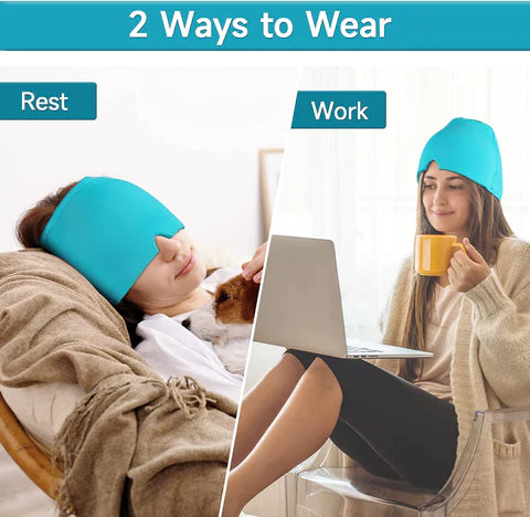 Migraine Relief Cap- New & Improved (Hot and cold therapy)