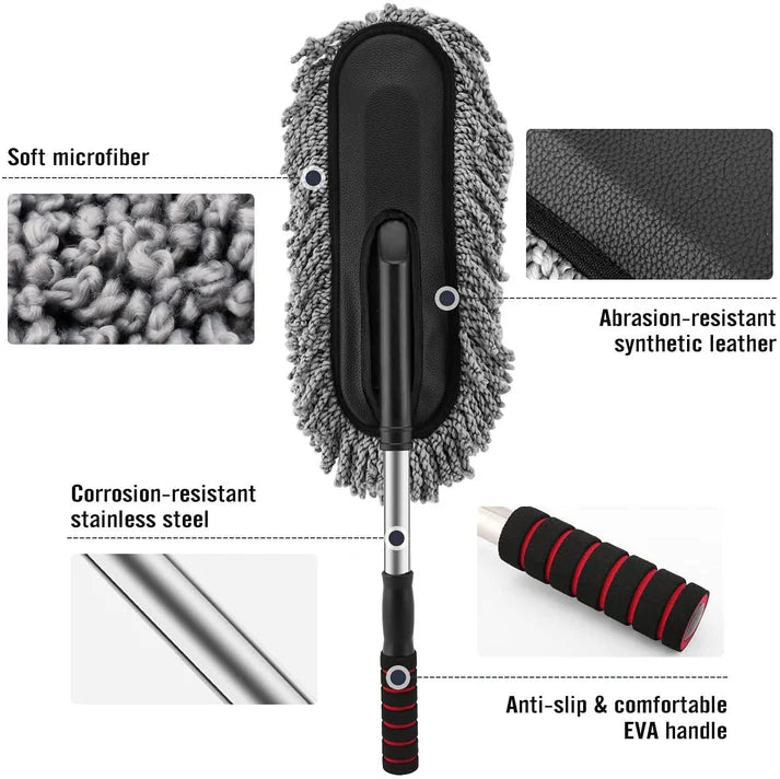 Flexible and Extendable Microfiber Car Duster