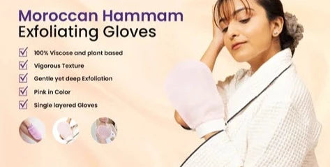 Single-Layered Exfoliating Glove, Pack of 2 (Morrocan Hammam)