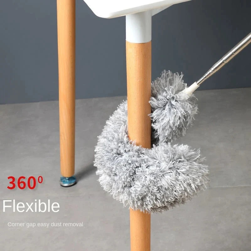 Microfiber 100 inch Extendable Feather Duster- With Extra Long Pole