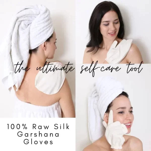 Raw Silk Garshana Gloves