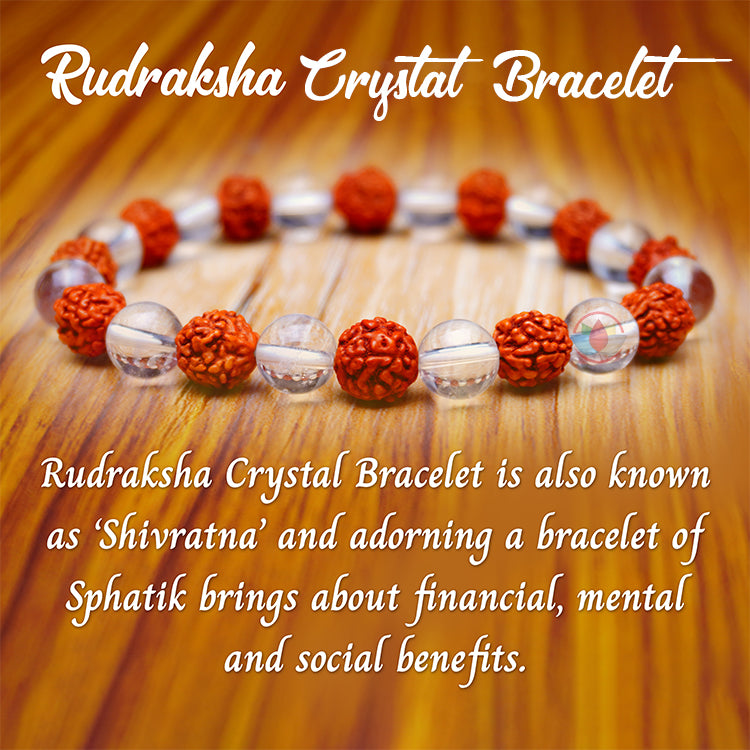 Citrine Crystal Rudraksha Harmony Bracelet: Unlocking Success and Joy