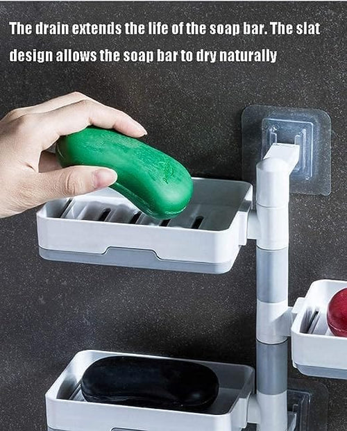 3 Layer Rotating Soap Dish Holder