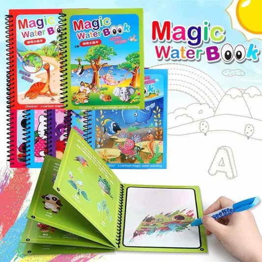 Reusable Magic Water Quick Dry Book- (Pack Of 4 Books)