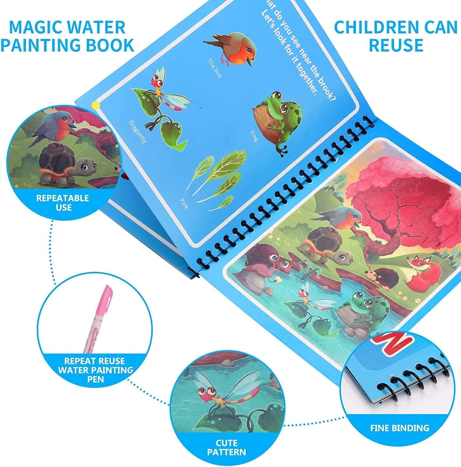 Reusable Watercolor Magic Book: Jouet Déducation Précoce - Temu Canada